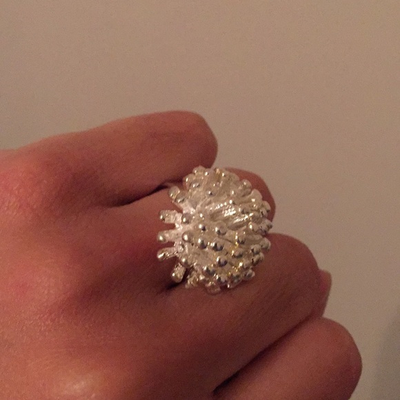 Flower silver ring - Picture 7 of 7